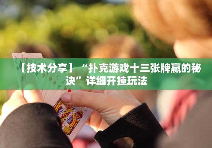 【技术分享】“扑克游戏十三张牌赢的秘诀”详细开挂玩法
