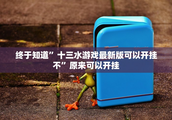 终于知道”十三水游戏最新版可以开挂不”原来可以开挂
